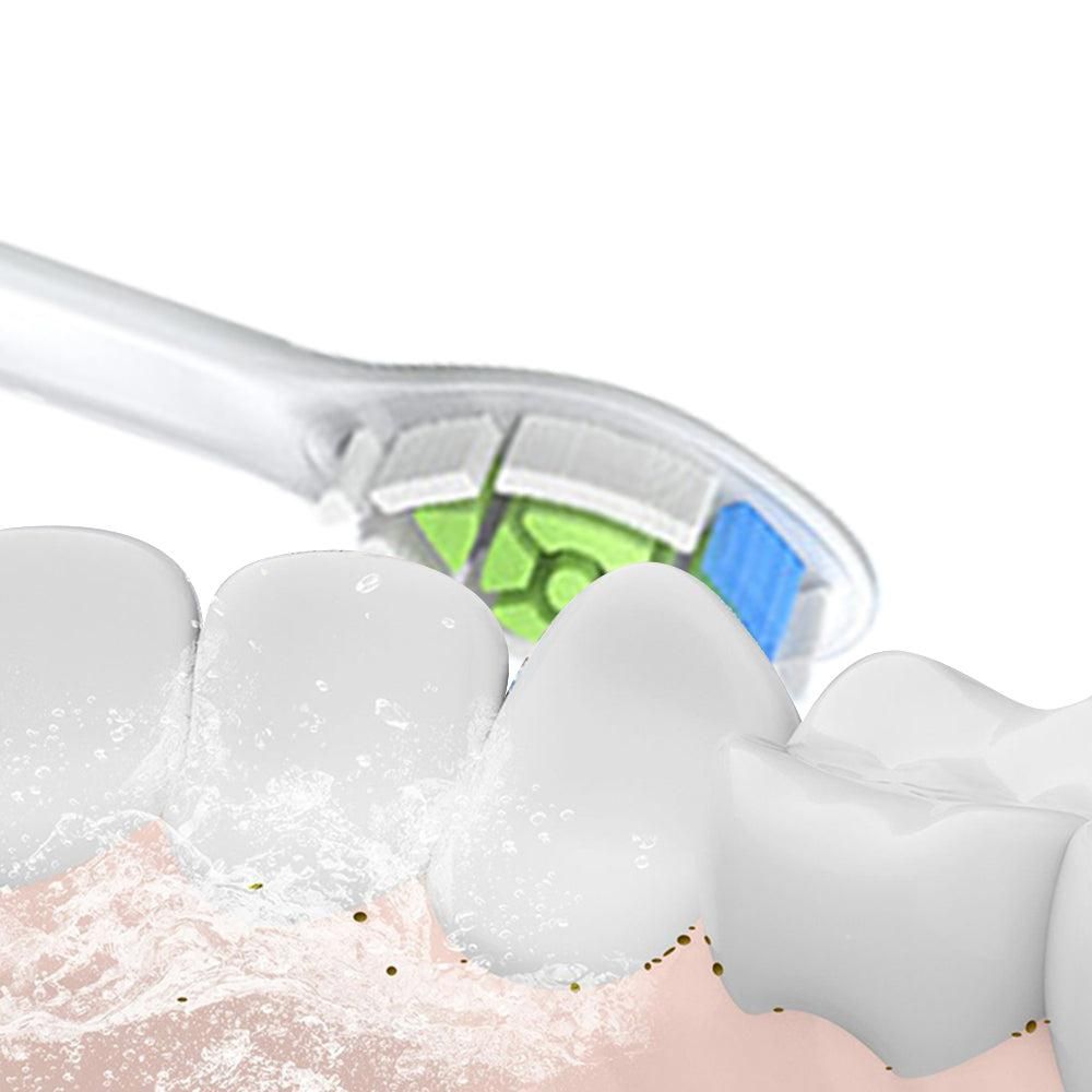 4Pcs Electric Toothbrush Replacement Heads Compatible with Philips HX3/HX6/HX9 Series White