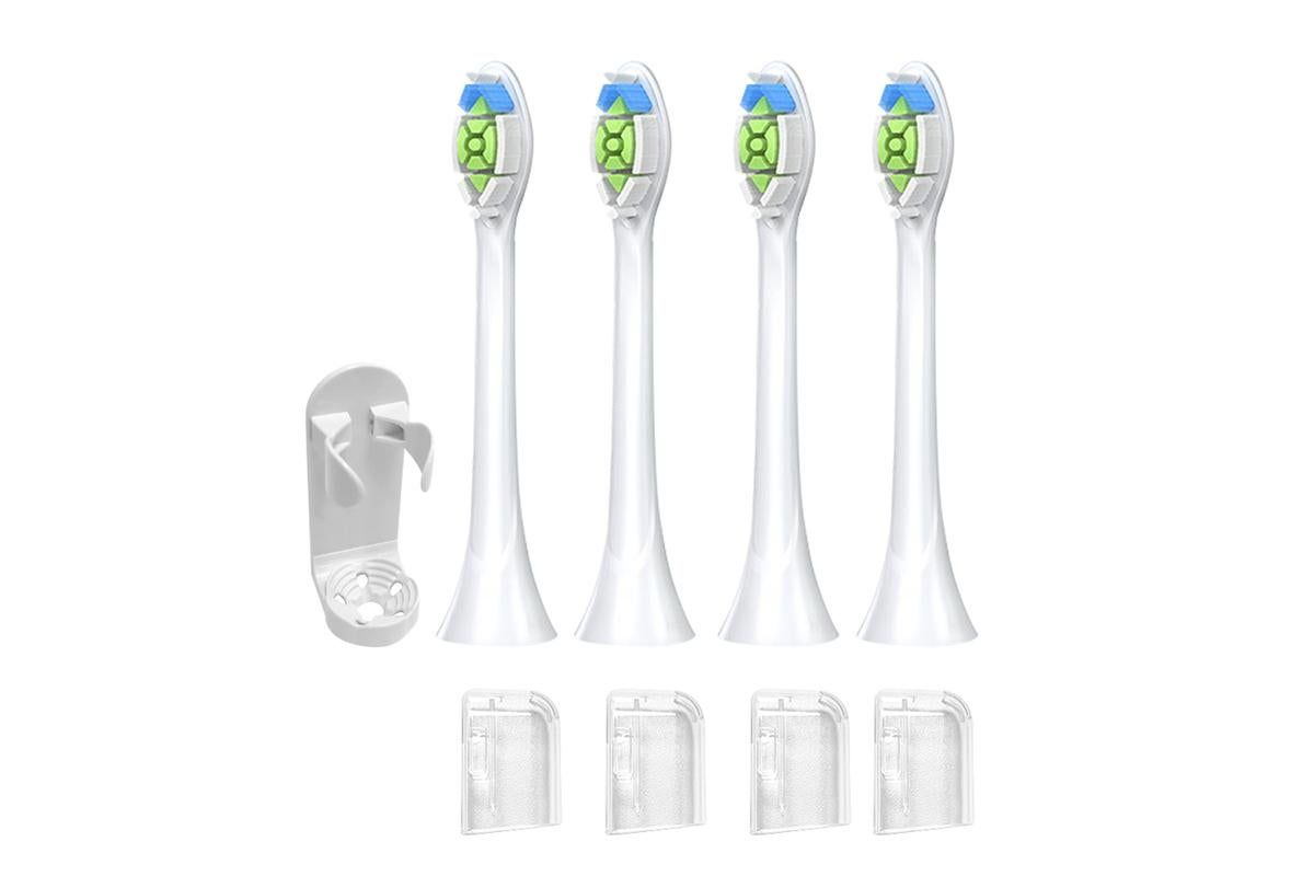 4Pcs Electric Toothbrush Replacement Heads Compatible with Philips HX3/HX6/HX9 Series White