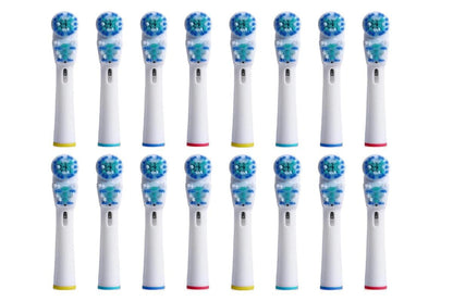 16 Piece Best Double Clean Replacement Brush Heads Compatible With Oral-B