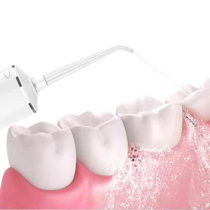 Cordless Water Flosser Teeth Cleaner 300ML Dental Flosser with 4 Jet Tips -White