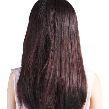 Hair Straightener Brush Fast Heating Electric Hot Negative Ion Straightening Comb for Home Salon -Black