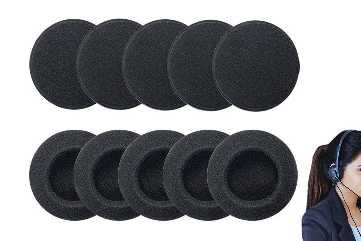 10 PCS Replacement Ear Pads Foam Cushion Covers for Headphones Ear Cushions - M