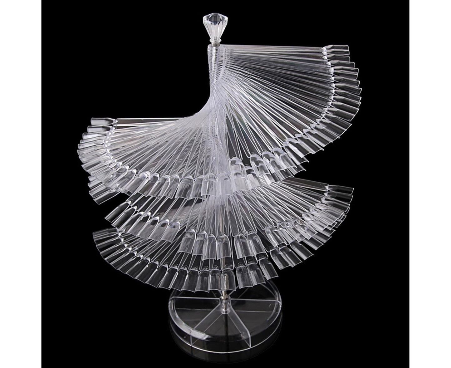 Gel Polish Display Stand Smooth Edge Reusable-Transparent