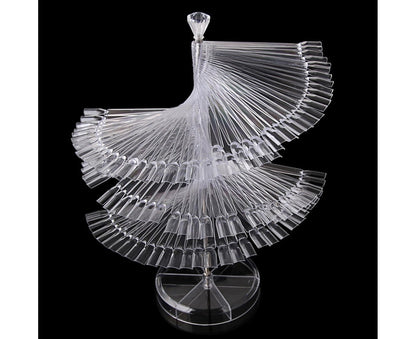Gel Polish Display Stand Smooth Edge Reusable-Transparent