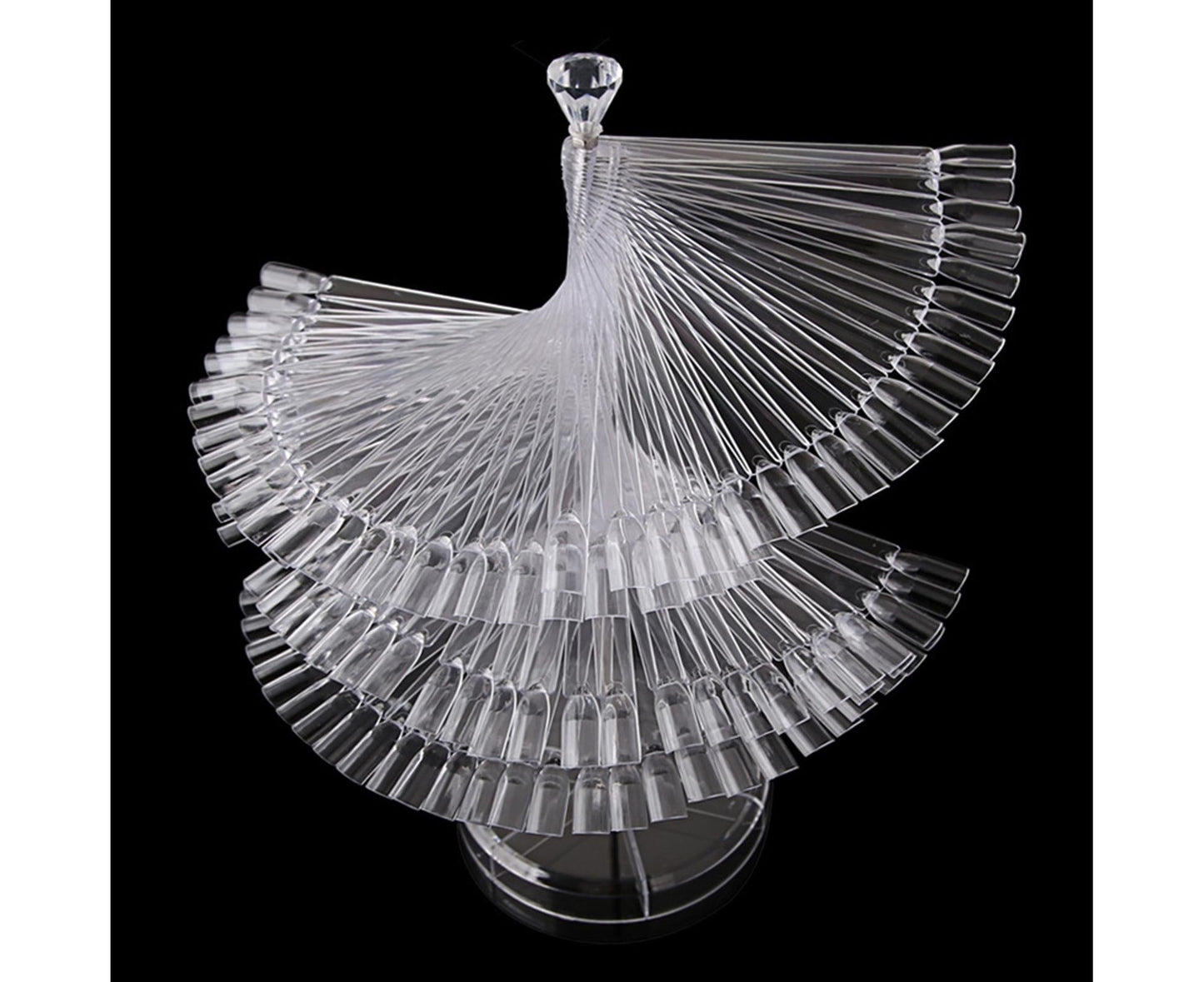 Gel Polish Display Stand Smooth Edge Reusable-Transparent