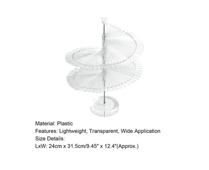 Gel Polish Display Stand Smooth Edge Reusable-Transparent