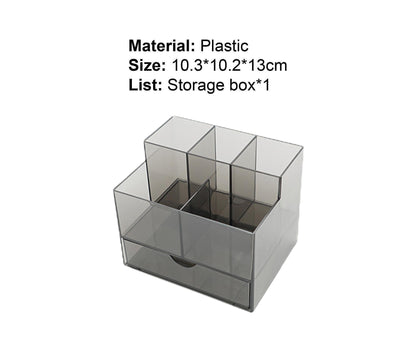 Makeup Organizer Drawer Type Large Capacity - Black
