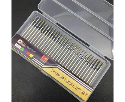 30Pcs Tungsten Steel Nail Drill Bits Manicure Pedicure Gel Polish Removal Tool-A
