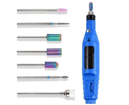 7Pcs Tungsten Steel Ceramics Remove Gel Polish Manicure Pedicure Nail Drill Bits-2#