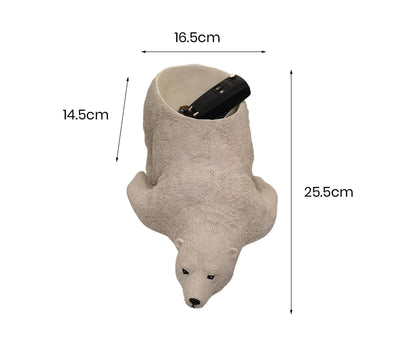 Polar Bear Craft Decorative Entrance Holder - White
