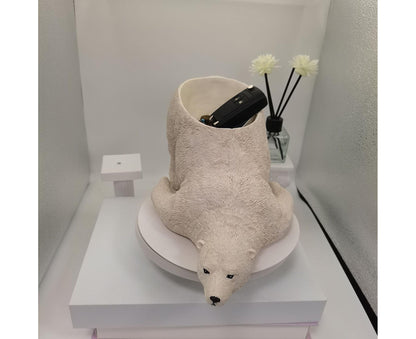 Polar Bear Craft Decorative Entrance Holder - White