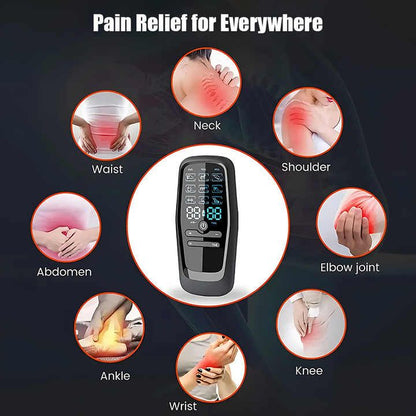 Portable Digital Massage Therapy Machine, USB Rechargeable Dual User Electric Pulse Massager for Neck Waist Knee Joint Soreness