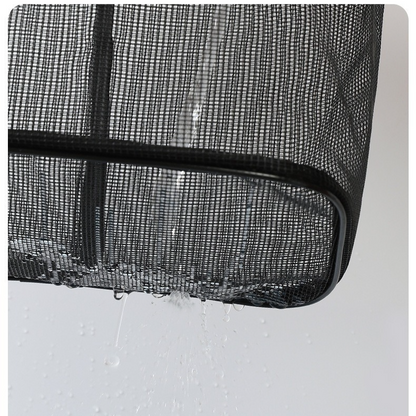 2-Pack Mesh Shower Caddy, Large Capacity Portable Travel Toiletry Bag with Quick-Drain Bottom - Gray
