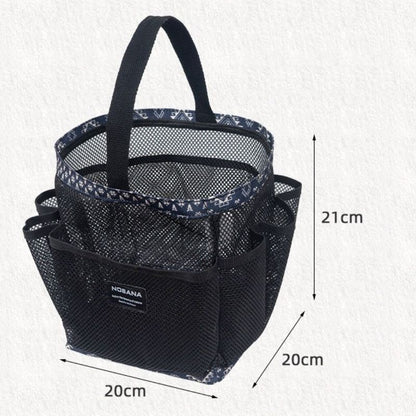 Multi-Pocket Mesh Shower Caddy Tote, Portable Waterproof Bottom Bath Organizer Bag for Travel Swimming Bathroom