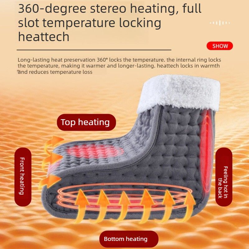 Constant Temperature Electric Heated Foot Warmer - Plug-in for Winter Office Use