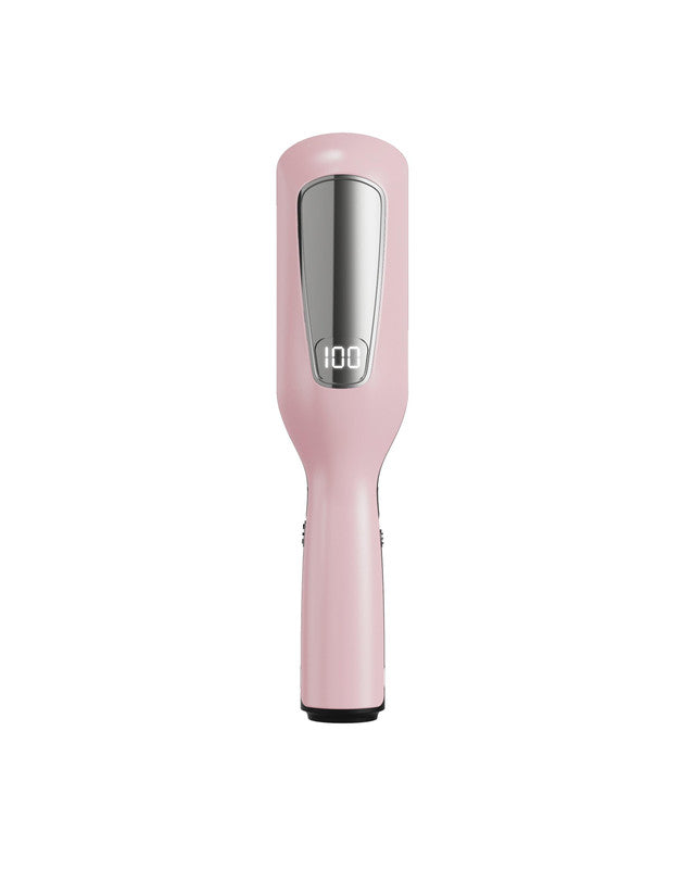 Pink Automatic Split End Remover - Professional Hair Snips for Damaged Ends | Keep Your Length, Lose the Frizz | USB Rechargeable Cordless Hair Polisher for Women | Digital Battery Display
