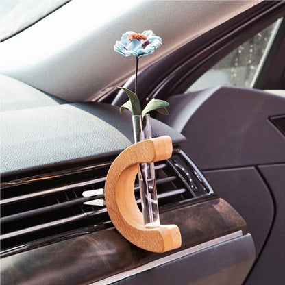 Car Vase Center Console Letter Florist Aromatherapy Bottle Car Air Vent Flower Vase
