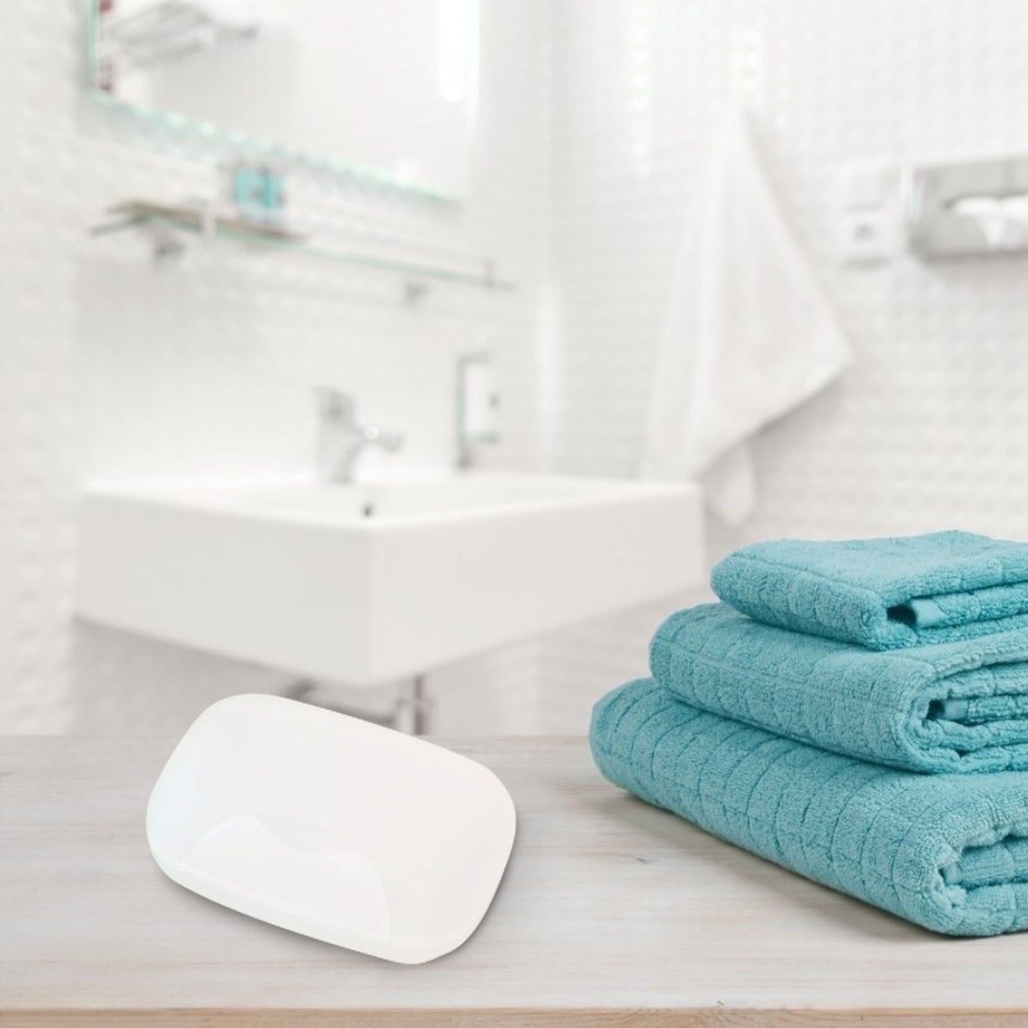Travel Soap Container Waterproof Portable Bar Soap Case Holder Leakproof Soap Box for Home Hotel Clear Frosted Color