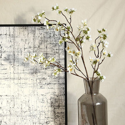 Artificial Cherry Blossom 4 Branches Decorative Lifelike Cherry Blossom Branches Decor 97cm White