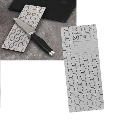 Diamond Sharpening Stone Rectangle Diamond Knife Sharpening Plate Whetstone Grindstone Grinder Tool for Kitchen 600 Grit