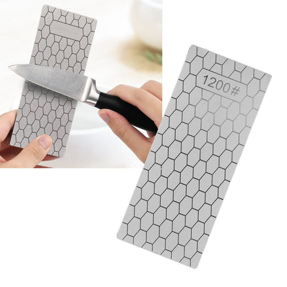 Diamond Sharpening Stone Rectangle Diamond Knife Sharpening Plate Whetstone Grindstone Grinder Tool for Kitchen 1200 Grit