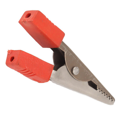 20 Pcs Crocodile Clip Red and Black 1cm Opening Electrical Test Clamp Stainless Steel Battery Cable Clips
