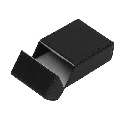 Cigarettes Box PU Leather Holder Cigarettes Box Case for 20PCS Cigarettes Travel Home Black