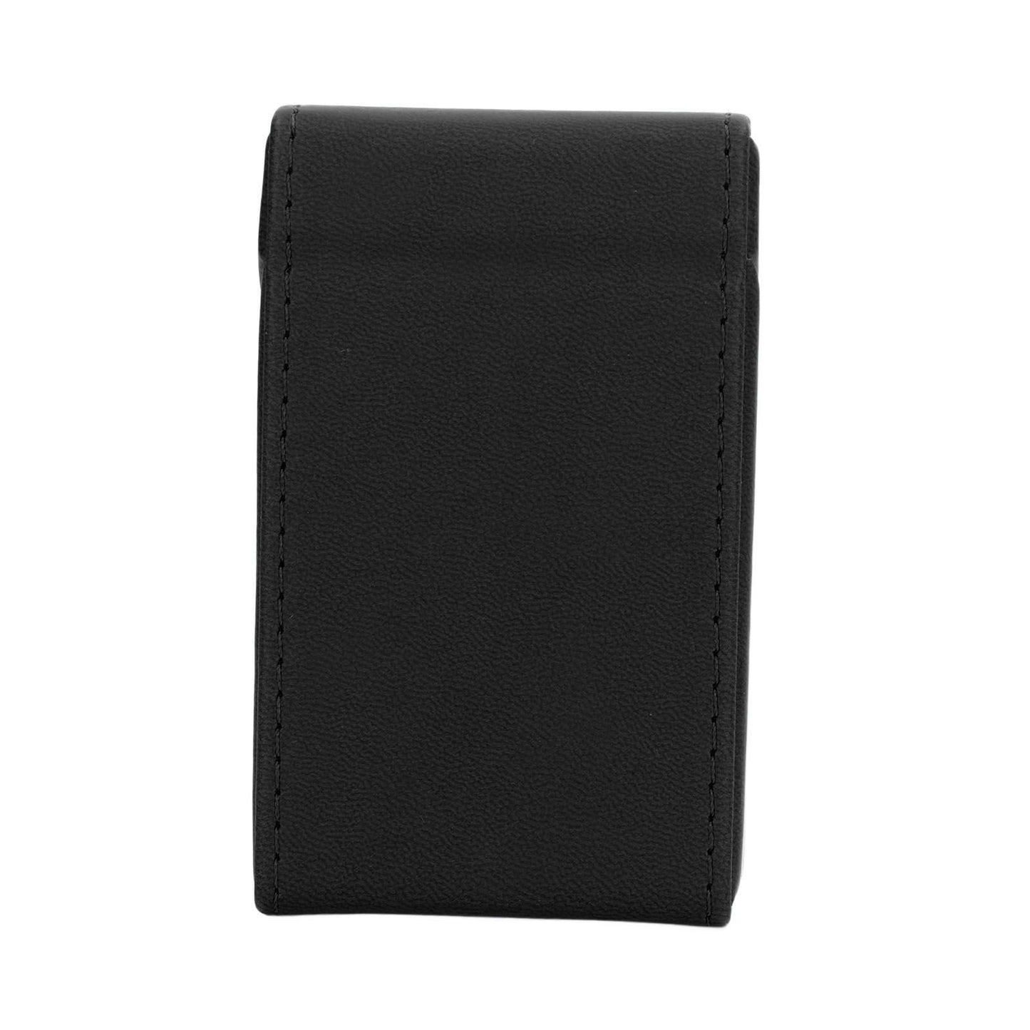 Cigarettes Box PU Leather Holder Cigarettes Box Case for 20PCS Cigarettes Travel Home Black