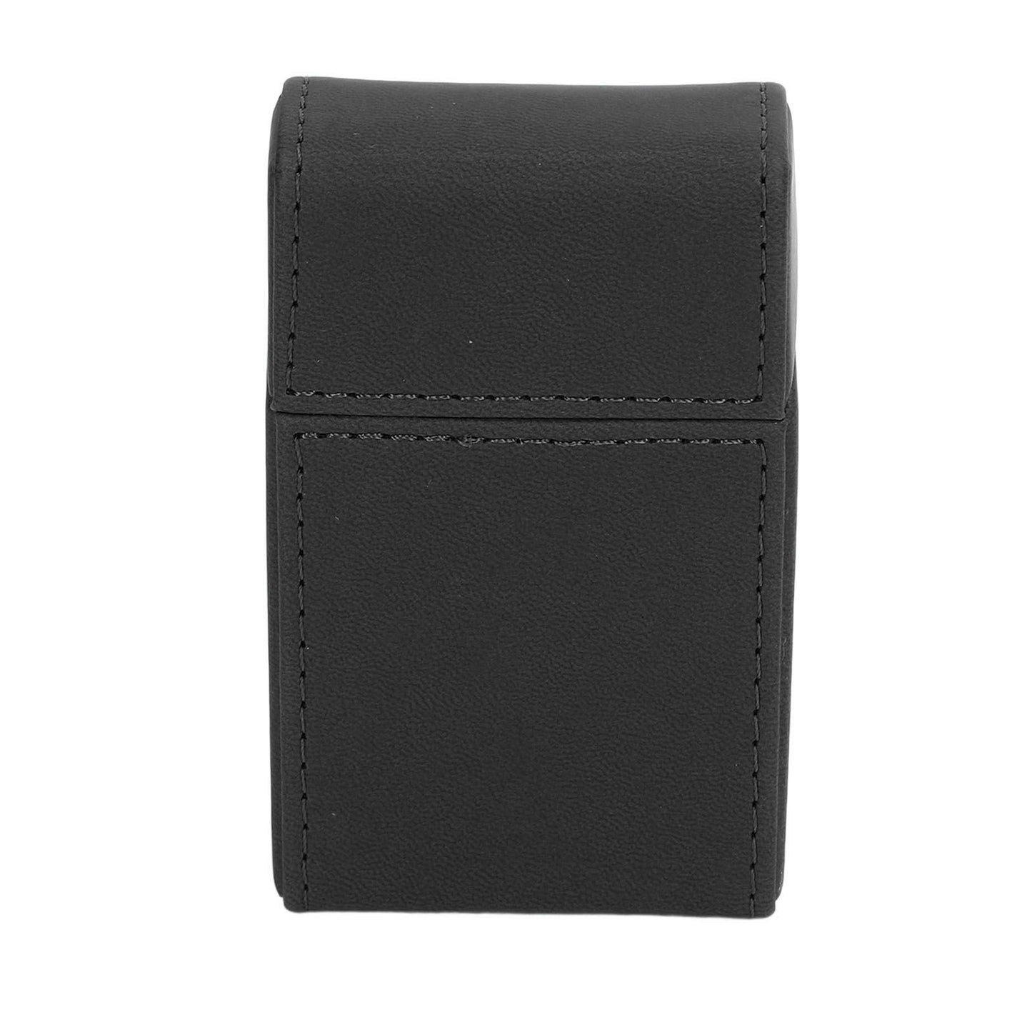 Cigarettes Box PU Leather Holder Cigarettes Box Case for 20PCS Cigarettes Travel Home Black
