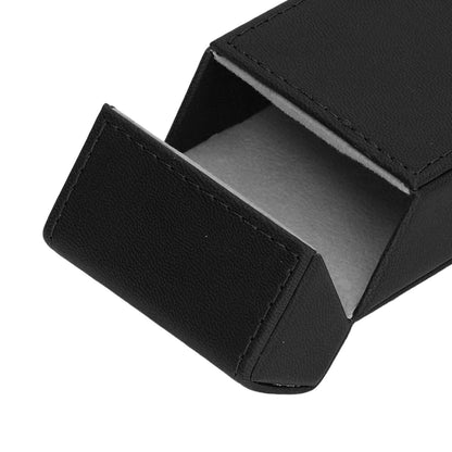 Cigarettes Box PU Leather Holder Cigarettes Box Case for 20PCS Cigarettes Travel Home Black
