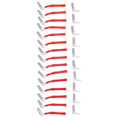 25Pcs L Shape Push Pull Interdental Brush Oral Care Teeth Whitening Dental Tooth Pick Tooth Orthodontic Cleaning Brush Red