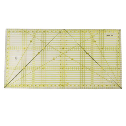 Acrylic Quilt Ruler DIY Precise Scale Transparent Quilting Ruler for Sewing Measuring Patchwork