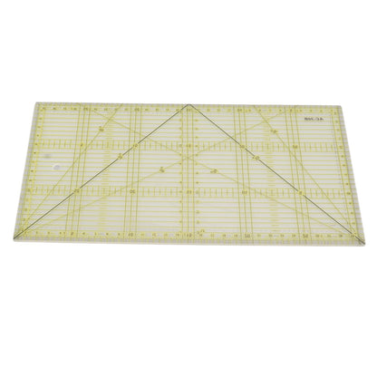 Acrylic Quilt Ruler DIY Precise Scale Transparent Quilting Ruler for Sewing Measuring Patchwork