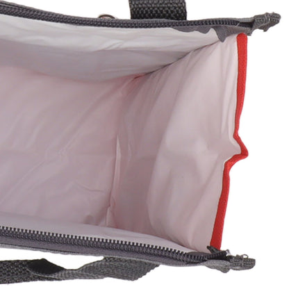 Insulated Refrigerated Bag Widened Handle Insulated Reusable Grocery Bag for Work Travel Hiking Food Delivery Red