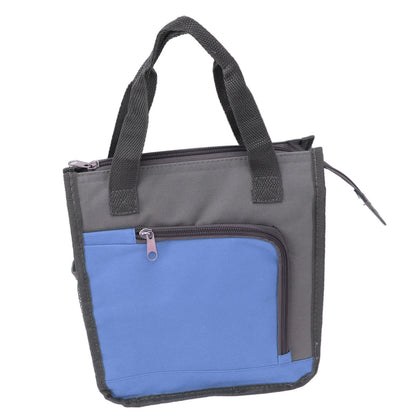 Insulated Refrigerated Bag Widened Handle Insulated Reusable Grocery Bag for Work Travel Hiking Food Delivery Blue
