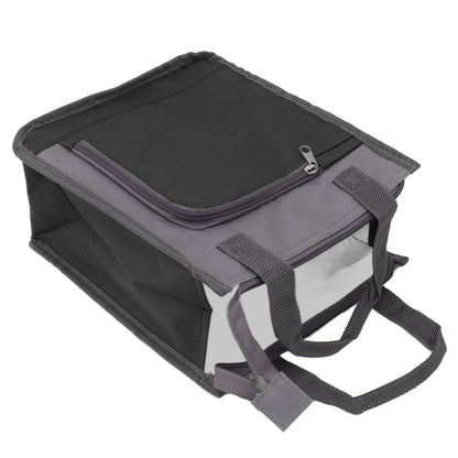 Insulated Refrigerated Bag Widened Handle Insulated Reusable Grocery Bag for Work Travel Hiking Food Delivery Black