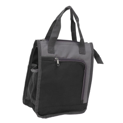 Insulated Refrigerated Bag Widened Handle Insulated Reusable Grocery Bag for Work Travel Hiking Food Delivery Black