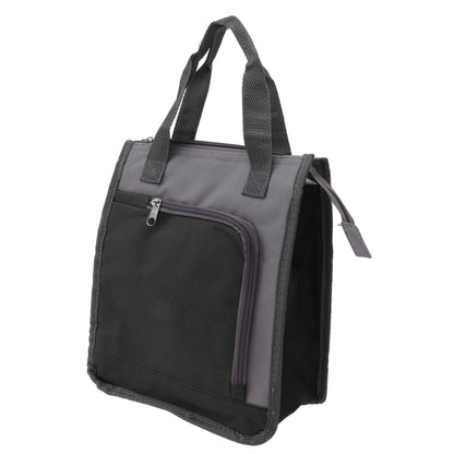 Insulated Refrigerated Bag Widened Handle Insulated Reusable Grocery Bag for Work Travel Hiking Food Delivery Black
