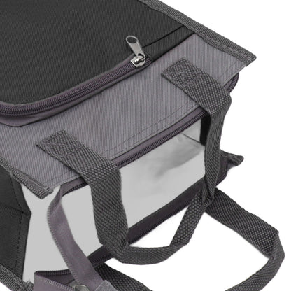 Insulated Refrigerated Bag Widened Handle Insulated Reusable Grocery Bag for Work Travel Hiking Food Delivery Black