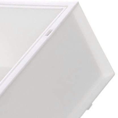 Desktop Storage Box Plastic Desk Makeup Organizer Stationery Supplies Storage Box with Drawer White