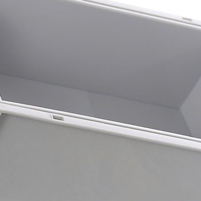 Desktop Storage Box Plastic Desk Makeup Organizer Stationery Supplies Storage Box with Drawer Grey