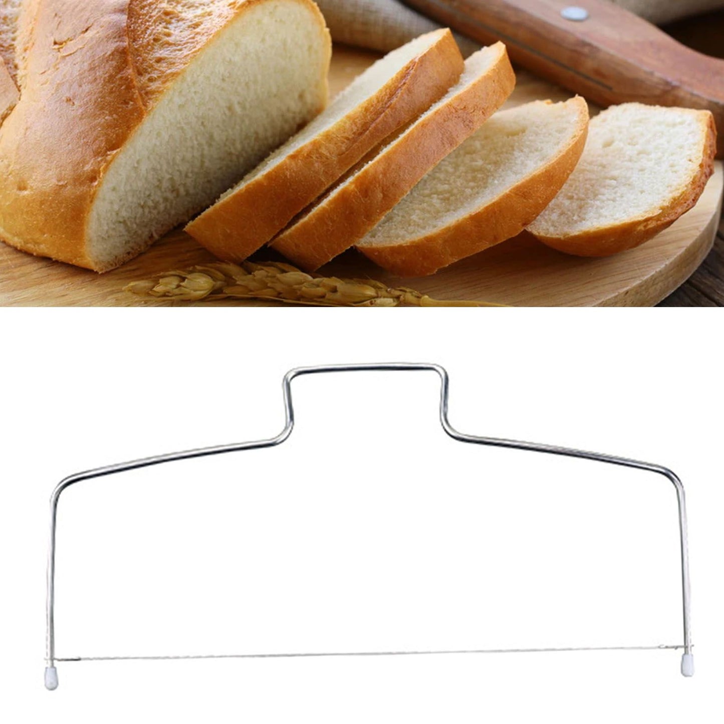 Cake Leveler Stainless Steel 8 Gear Adjustable Cake Layer Cutter with Detachable Wire for Baking Tool One Wire