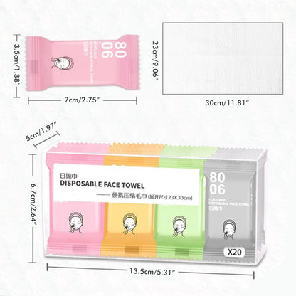 Compressed Travel One Time Towel Portable Camp Outdoor Large and Thick Washcloths Soft Convenient Towels