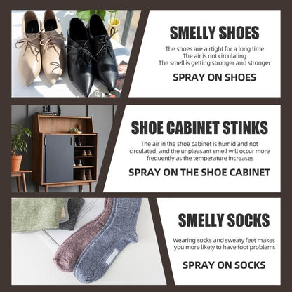 Foot Shoe Deodorant Spray Odor Destroy Agent for Feet Shoe Deodorant Spray