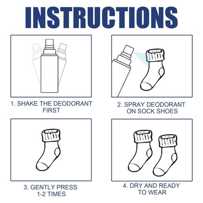 Foot Shoe Deodorant Spray Odor Destroy Agent for Feet Shoe Deodorant Spray