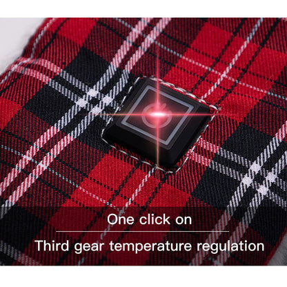 Intelligent USB Charging Heating Scarf Three Grade Temperature Adjustment Plush Neck Protection Fashion Heating Scarf