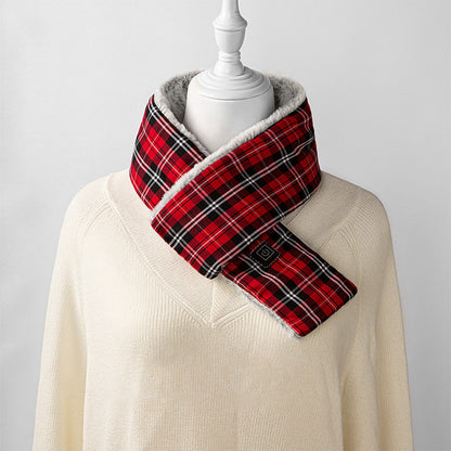 Intelligent USB Charging Heating Scarf Three Grade Temperature Adjustment Plush Neck Protection Fashion Heating Scarf