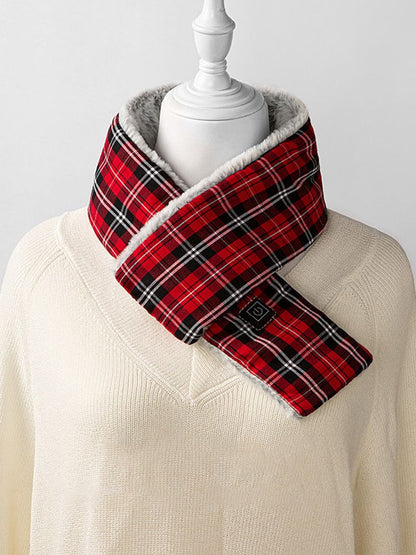 Intelligent USB Charging Heating Scarf Three Grade Temperature Adjustment Plush Neck Protection Fashion Heating Scarf