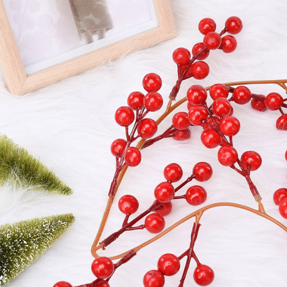 Artificial Berry Rattan with Black Berries Christmas Decoration Rattan for Mantelpiece Stair Handrail