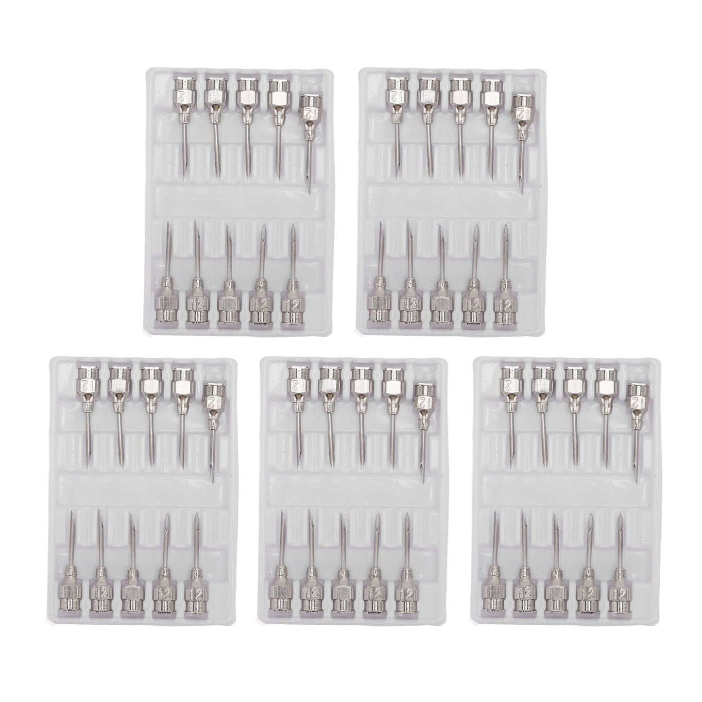 Poultry Injection Needles Stainless Steel Bovine Pig Injection Needle Cow Pig Injection Needle Accessories 12x15mm / 0.5x0.6in